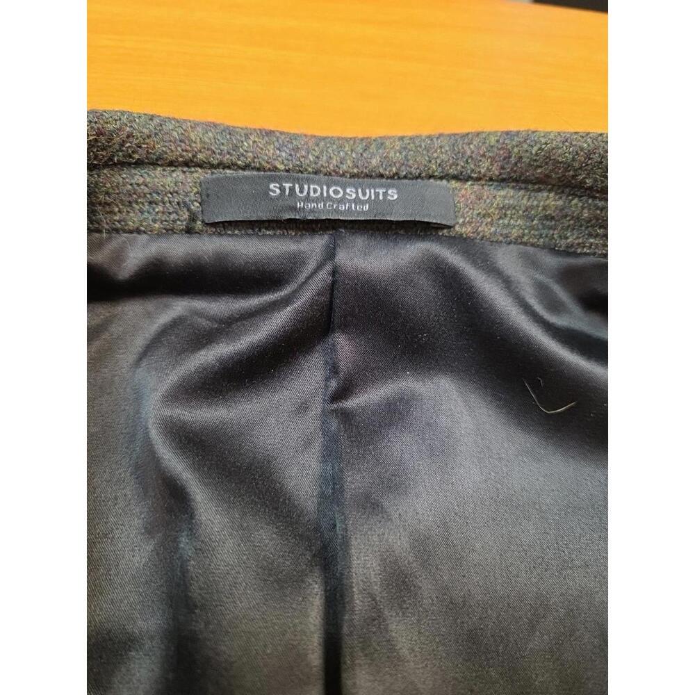 Studio Suits Authentic Highlander Solid Tweed Han… - image 5
